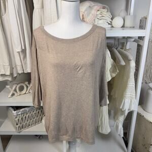 Victoria's Secret  Size XS over sized Tan drapey low back flowy sweater  #317X?